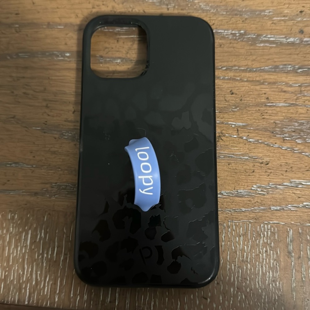 Loopy Black cheetah print iPhone 12 Pro case